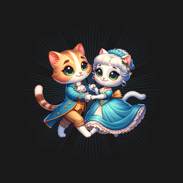 Cat Regency Couple dancing by MiniRex