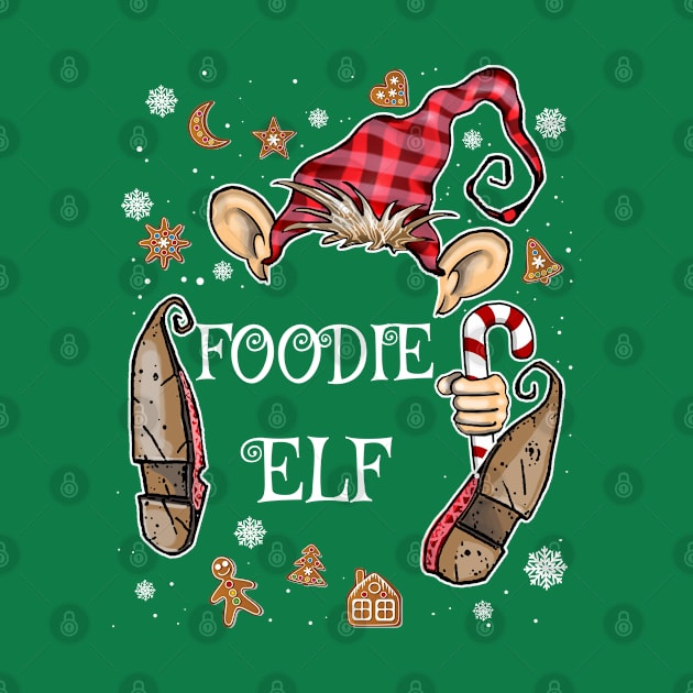 Funny Foodie Elf Christmas Costume by ArtedPool