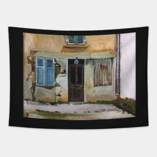 France, the Door and the Abandoned House Tapestry