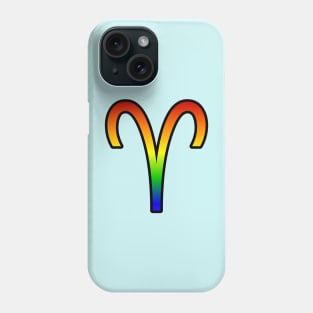 Aries Rainbow Pride Symbol Phone Case