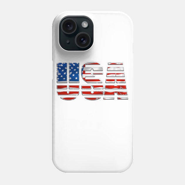 USA Capital Flag Phone Case by Adaba