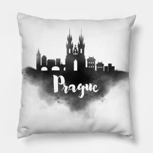 Prague watercolor Pillow