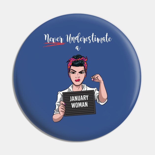 January Woman Pin by Surta Comigo