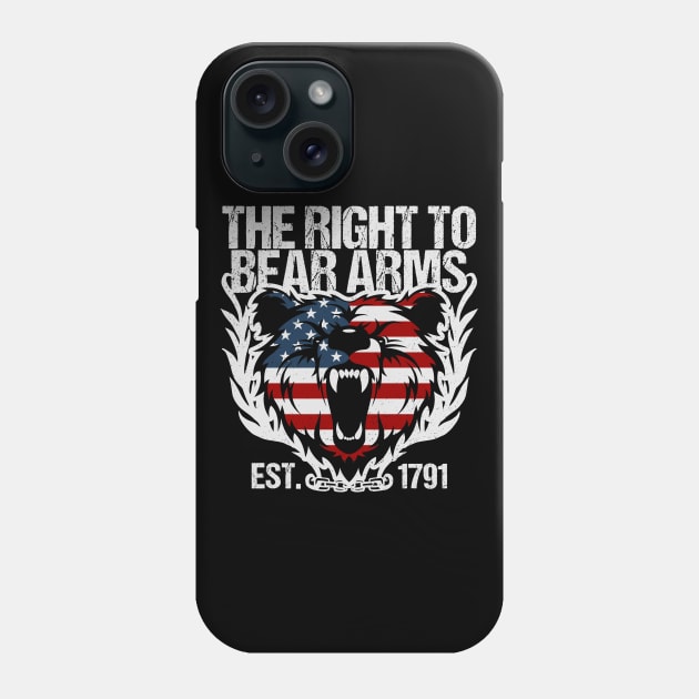 The Right To Bear Arms Gun Owner Phone Case by RadStar
