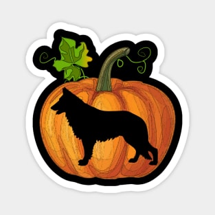 German shepherd in pumpkin Magnet