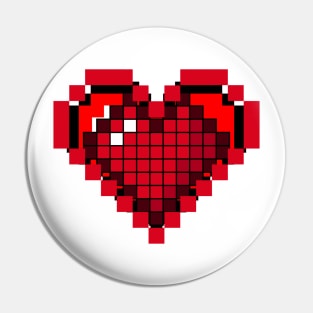 Pixel heart Pin