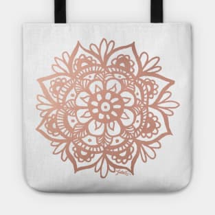 Rose Gold Mandala Tote