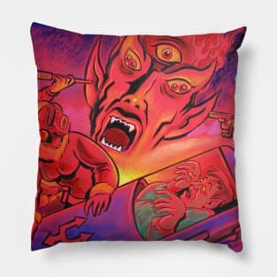 3 Eyed Demon Pillow