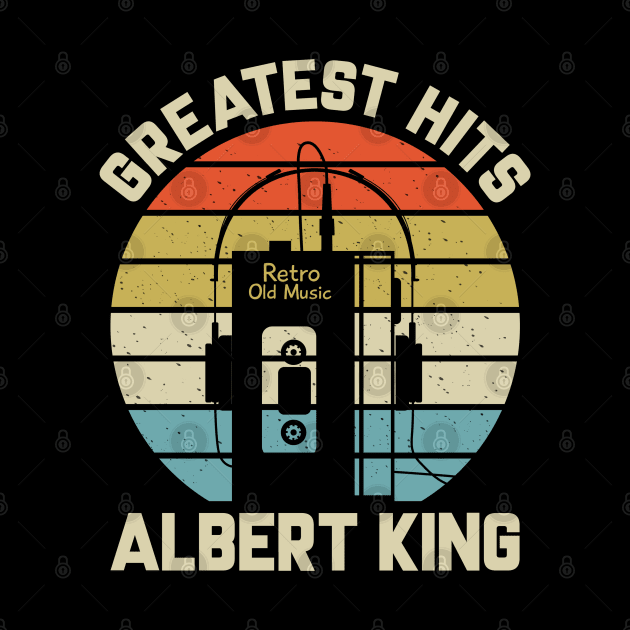 Greatest Hits Albert Retro Walkman King Vintage Art by Dinosaur Mask Store