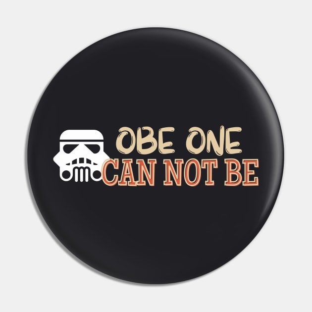 OBE ONE CANNOT BE Pin by Kikapu creations