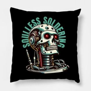 Robotic Skull - Soulless Soldering Pillow