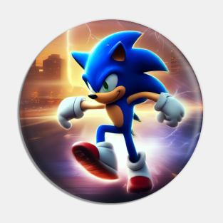 lightning speed sonic Pin