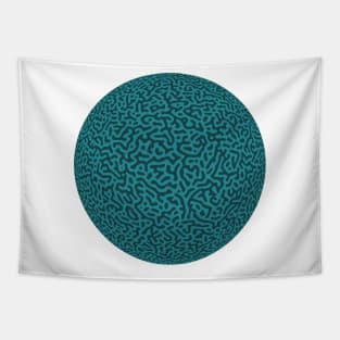 Turing Pattern Sphere (Green) Tapestry