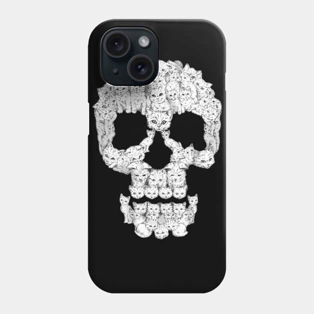 Skulls Are For Pussies Phone Case by harebrained