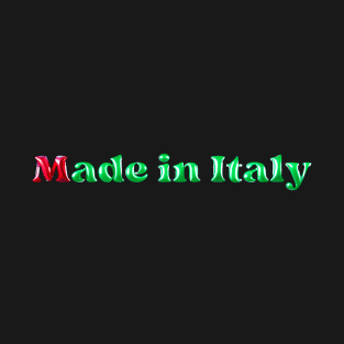 Made in italy ,balloon style   rosso e verde T-Shirt