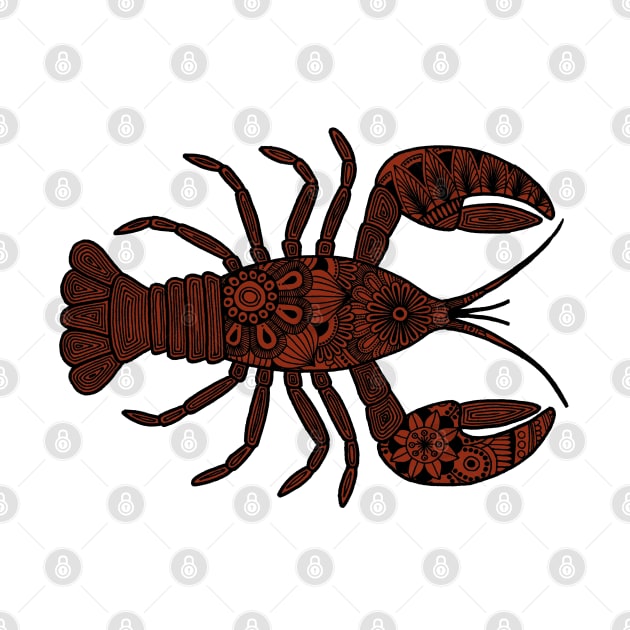 Lobster (black and brown horizontal) by calenbundalas