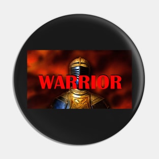 Warrior face mask design Pin