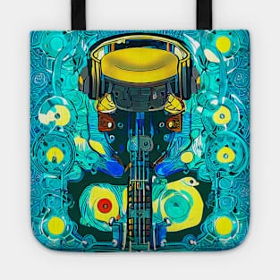 Urban Beats: Hip Hop Inspired Music Art Tote