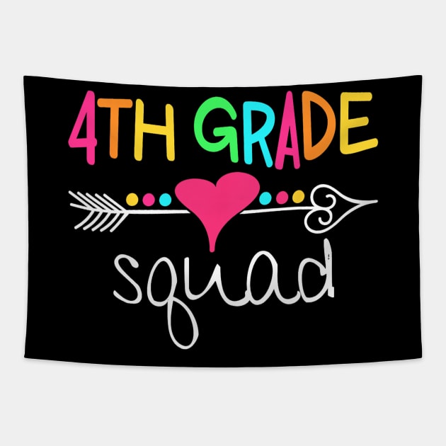 4th Grade Squad Fourth Teacher Student Team Back To School Tapestry by torifd1rosie