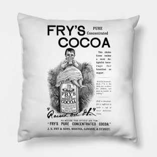 Fry's Cocoa - 1891 Vintage Advert Pillow