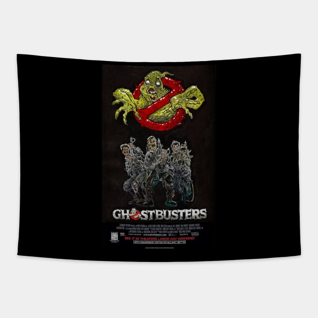 Busting Zombie Ghosts Tapestry by rsacchetto