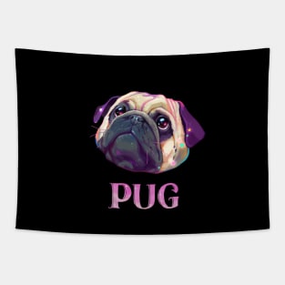 Sparkly Pug Tapestry