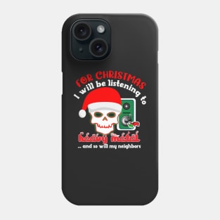 HEAVY METAL CHRISTMAS SWEATER, SHIRT, SOCKS, AND MORE Phone Case