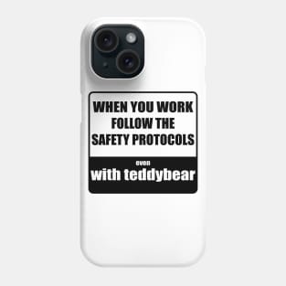 Dangerous teddybear Phone Case