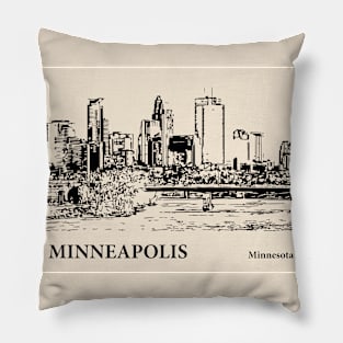 Minneapolis - Minnesota Pillow