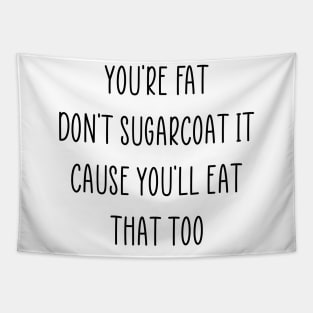 Funny Diet Fat Weightloss Fasting Gym Workout Fitness Health Tapestry