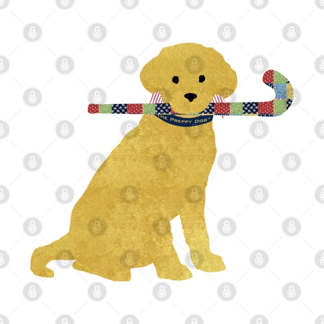 Yellow Lab Retriever Field Hockey Dog by emrdesigns