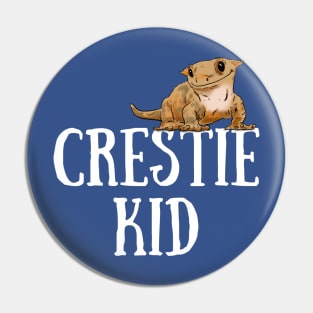 Crested Gecko Kid, Crestie Kid, Gecko Lover Pin