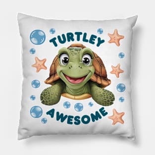 Turtley Awesome Cute Sea Turtle Pillow