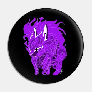 esquilax rabbit hunger of fire ecopop kaiju beast art in black purple Pin