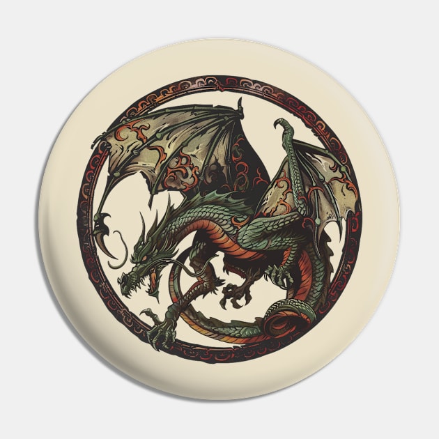 Dragon Pin by NineBlack