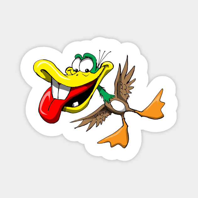 Silly Duck Magnet by Wickedcartoons