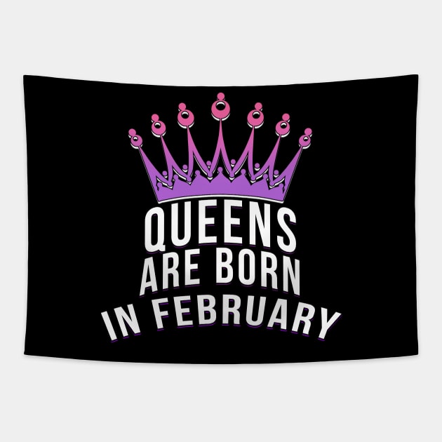 Queens are born in February Tapestry by PGP