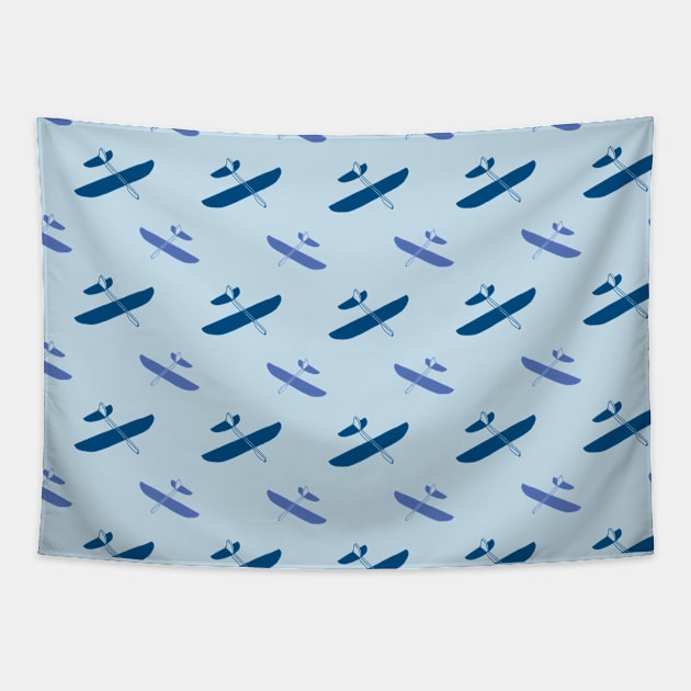 Vintage Paper Plane Tapestry by TheAlbinoSnowman