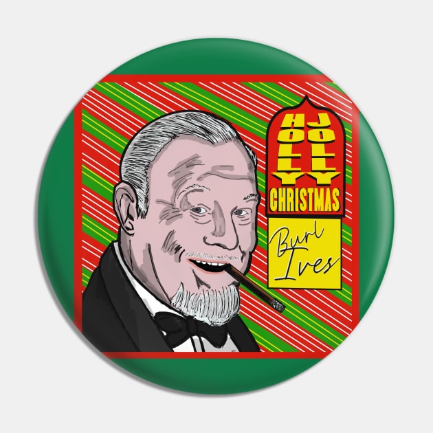 Burl Ives' Holly Jolly Christmas Pin by TL Bugg