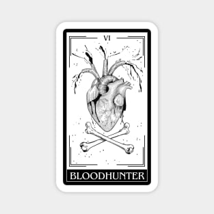 Bloodhunter Tarot Card D&D Nat 20 Dungeons & Dragons T-Shirt Black Magnet