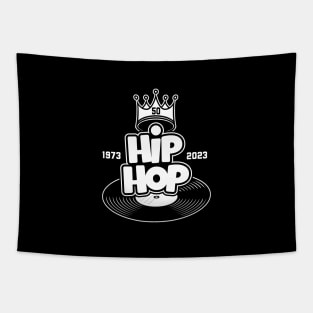 FIFTY YEARS OF HIP HOP (white) Tapestry