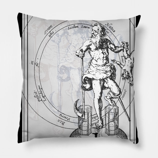 Hermetica Moderna - Satvrnvs Pillow by Anthraey