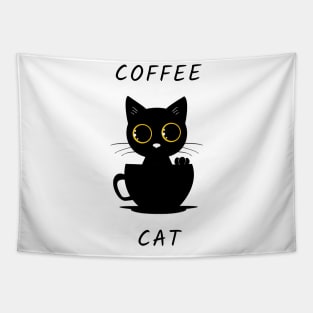 Coffee cat Tapestry