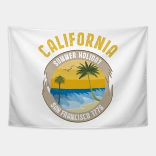 California summer holiday Tapestry