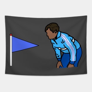 Watch the Corner Flag Tapestry