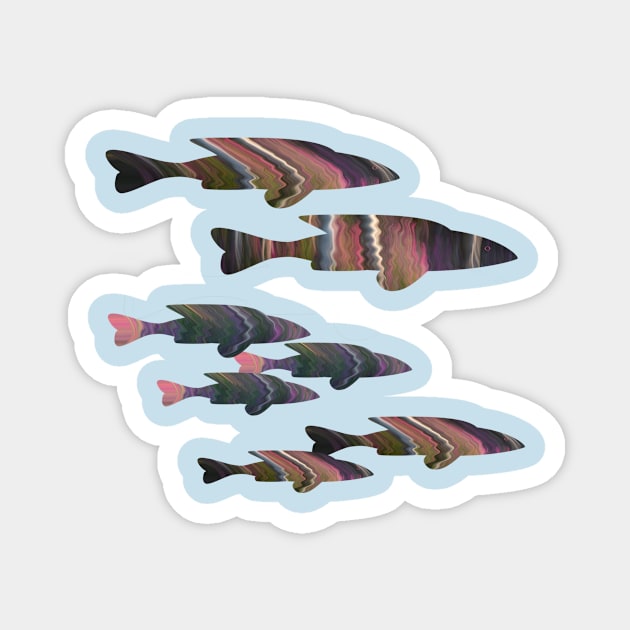 Fuchsia Fish Magnet by Whisperingpeaks