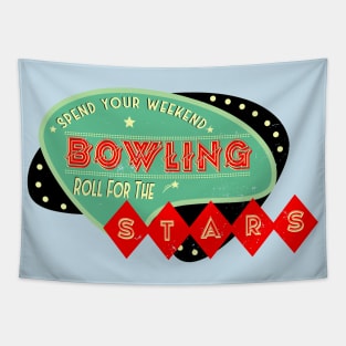 Spend Your Weekends Bowling Tapestry