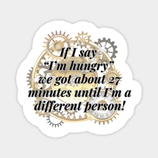 Hangry clock Magnet