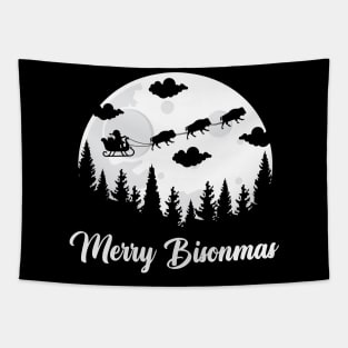 Merry Bisonmas Tapestry