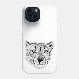 Hand drawn Cheetah Phone Case